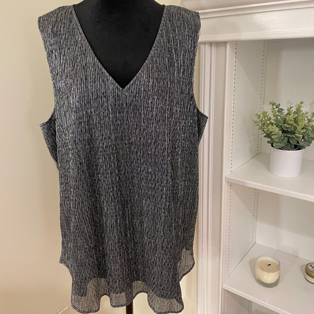 Banana Republic Womens Metallic Sleeveless Top, Size XL, NWT